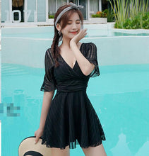 Load image into Gallery viewer, 2021 New Korean Sexy Swimsuit Women High Cup Swim Bathing Suit Woman Bodysuit One Piece Swimwear Swimming Swimskirt
