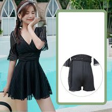 Load image into Gallery viewer, 2021 New Korean Sexy Swimsuit Women High Cup Swim Bathing Suit Woman Bodysuit One Piece Swimwear Swimming Swimskirt