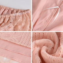 Load image into Gallery viewer, 2021 New Ladies Elegant Summer Lace Off The Shoulder Dress Women Casual Slash Neck Solid High Waist Mid-calf Dress