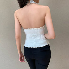 Load image into Gallery viewer, 2021 New Ladies Spring Summer Elegant Fashion Casual Halter Solid Print Cotton Tank Tops Women Edible Tree Fungus Shirts