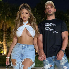 Load image into Gallery viewer, 2021 New Ladies Summer V Neck Halter Sleeveless Solid Fashion Casual Blouses Women Sexy Super Short Backless Tank Top