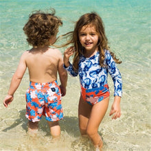 Load image into Gallery viewer, 2021 New Matching Swimwear One-piece Parent-child Swimsuit Family Bathing suit Mother Kids Bikini Traje de baño de las señoras