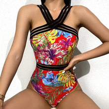 Load image into Gallery viewer, 2021 New One Piece Swimsuit Sexy Printed Floral Multicolor Swimwear Women Bathing Suit Beach Backless Monokini Swimsuit Female