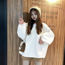 Load image into Gallery viewer, 2021 New Primary School Girls Korean Style Loose Velvet Padded Thickened Cute Ins Internet Celebrity Same Style Sweatershirt