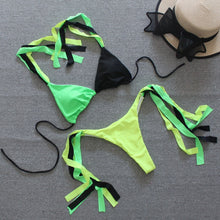 Load image into Gallery viewer, 2021 New Sexy Halter Bikini Women Push Up Swimsuit Female Bandage Biquini Brazilian Bathing Suit Summer Beach Wear Swimming Suit