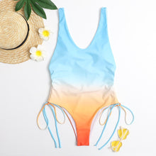 Load image into Gallery viewer, 2021 New Sexy One Piece Swimsuit Women Gradient Color Swimwear Bodysuit Push Up Monokini Backless Bathing Suit Summer Beach Wear