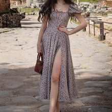 Load image into Gallery viewer, 2021 New Summer Autumn Floral Print Beach Long Lace Boho Casual Dress Elegant Ladies Bodycon Dresses Vintage Gothic Harajuku