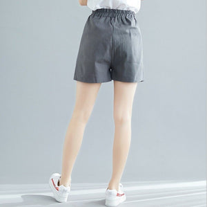 2021 New Summer Casual Cotton Linen Shorts High Quality Plus Size High Waist Shorts Women Fashion Women's Short Pants Streetwear