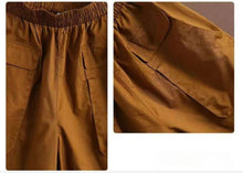 Load image into Gallery viewer, 2021 New Summer Knee-length Elastic-waist Shorts Women Casual Solid Large-size 5XL Cotton Korean Loose Womens Shorts Pockets