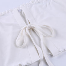 Load image into Gallery viewer, 2021 New Summer Sexy Lace Up Crop Top Women Casual Solid Butterfly Sleeve Bodycon Ladies Short Cardigan Top