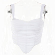 Load image into Gallery viewer, 2021 New Summer Sexy Spaghetti Strap Bodycon Women Tank Top Solid Backless Bodycon High Waist Crop Top