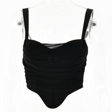 Load image into Gallery viewer, 2021 New Summer Sexy Spaghetti Strap Bodycon Women Tank Top Solid Backless Bodycon High Waist Crop Top