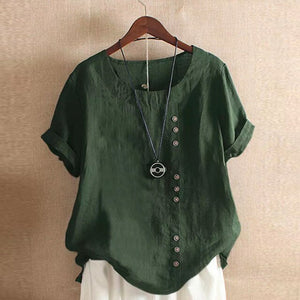 2021 New Summer T Shirt Women Elasticity Woman Clothes Oversize Tops Plus Size Tshirt Maxi Female Short Sleeve Cotton Linen Tee