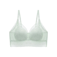 Load image into Gallery viewer, 2021 New Summer Triangle Cup Lace Bra For Women Seamless Push Up Underwear Small Chest Bra One Piece Thin Sexy Lace Floral Bra