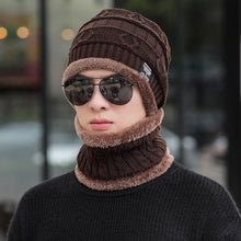 Load image into Gallery viewer, 2021 New Winter Beanie Hat for Men Knitted Hat Winter Cap Beanie Women Thick Wool Neck Scarf Cap Balaclava Mask Bonnet Hats