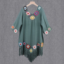 Load image into Gallery viewer, 2021 New Women’s Crochet Chiffon Tassel Swimsuit For The Beach Bikini Cover Ups Swimwear