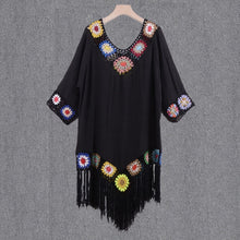 Load image into Gallery viewer, 2021 New Women’s Crochet Chiffon Tassel Swimsuit For The Beach Bikini Cover Ups Swimwear