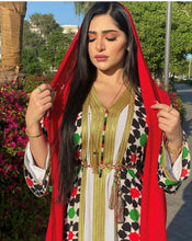 Load image into Gallery viewer, 2021 Newest Print Muslim Set Women Elegant Open Abaya Turkish Pakistan Cardigan Moroccan Kaftan Dress Bohemian Islamic Clothes