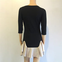 Load image into Gallery viewer, 2021 O Neck Long  Sleeve Dress Mini A Line Ruffles Women Casual Patchwork Club Black Autumn Winter Party Dresses
