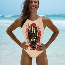 Load image into Gallery viewer, 2021 Sexy One Piece Swimsuit Women Swimwear Female Solid Black Thong Backless Monokini Bathing Suit XL