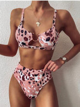Load image into Gallery viewer, 2021 Sexy Women High Waist Bikini Swimsuit Swimwear Female  Brazilian Biquini Bikini Set Bathing Suit Bather