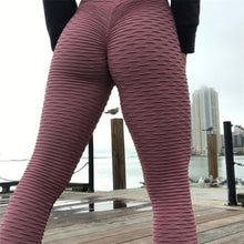 Load image into Gallery viewer, 2021 Sexy Yoga Pants Fitness Sports Leggings Jacquard Sports Leggings Female Running Trousers High Waist Yoga Tight Sports Pants