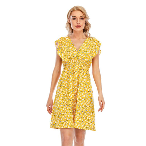 2021 Summer Autumn Floral Print Beach Bodycon Dress Elegant Women Sundress Lace Clothes Party Dresses Vintage Gothic Harajuku