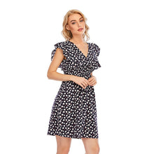 Load image into Gallery viewer, 2021 Summer Autumn Floral Print Beach Bodycon Dress Elegant Women Sundress Lace Clothes Party Dresses Vintage Gothic Harajuku