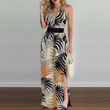 Load image into Gallery viewer, 2021 Summer Autumn Sexy Print Floral Beach Strap Party Long Vintage Bodycon Elegant Boho Dress Women Sundress Corset Vestidos