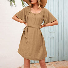 Load image into Gallery viewer, 2021 Summer Dress Women&#39;s Sundress Fashion Flare Sleeve Elegant Vestido Female Bohemian Party Mini Dresses Robe Femme