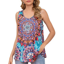 Load image into Gallery viewer, 2021 Summer Fashion Women Tank Tops  Floral Print Vest Bohemia Pastoral idyllic Tops Mujer Casual Camisole Tank Top Female