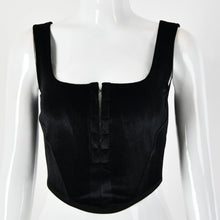 Load image into Gallery viewer, 2021 Summer Hot Style All Match Women&#39;s Solid Color Breasted Diamond Sexy Slim Crop Upper Outer Garment Sleeveless Tank