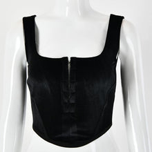 Load image into Gallery viewer, 2021 Summer Hot Style All Match Women&#39;s Solid Color Breasted Diamond Sexy Slim Crop Upper Outer Garment Sleeveless Tank