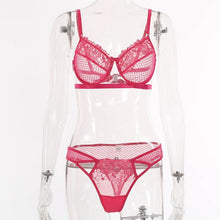 Load image into Gallery viewer, 2021 Summer New Female Fashion Sexy Hollow lace Sexy lingerie Set 13999
