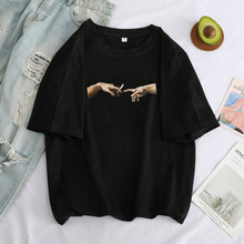 Load image into Gallery viewer, 2021 Summer New Michelangelo Cartoon T-shirt Angel Child Loose Casual Retro Short T-shirt Woman T-shirts