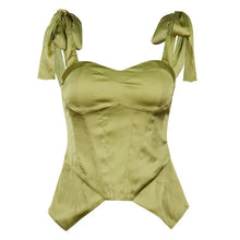 Load image into Gallery viewer, 2021 Summer New Women&#39;s Sexy Fashion Strappy Square Neck Halter Short Suspender Upper Outer Garment Sleeveless Tank