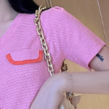 Load image into Gallery viewer, 2021 Summer Sweet Temperament Knit Two Piece Sets Short-sleeved Top + Slim Bag Hip Skirt Casual Skirts Suits Conjuntos De Mujer