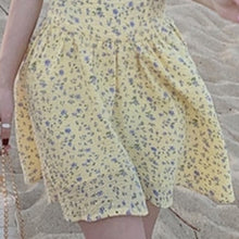 Load image into Gallery viewer, 2021 Summer Women Elegant Chic Puff Sleeve Mini Dress Sweet Floral Print Ruffle Robe Female Fashion Holiday Beach Korean Vestido
