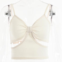 Load image into Gallery viewer, 2021 Summertime New Personalized Design Tank Women&#39;s Open Back Chest Wrapped Hollow Suspenders Upper Outer Garment Tops