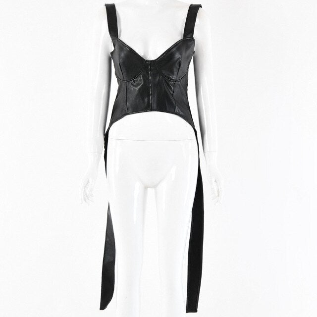 2021 Summertime New Style Fashion Tank Top Temperament Women's  Sexy Sling Wrap Chest Open Back Sleeveless Tops