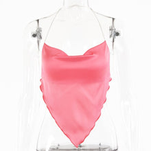 Load image into Gallery viewer, 2021 Summertime New Style Vest Solid Color Women&#39;s Sexy Inverted Triangle Open Back Belly Band Tank Top For Ladies Fashion
