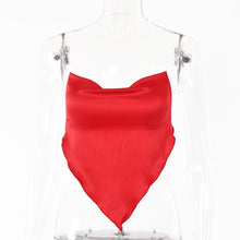 Load image into Gallery viewer, 2021 Summertime New Style Vest Solid Color Women&#39;s Sexy Inverted Triangle Open Back Belly Band Tank Top For Ladies Fashion