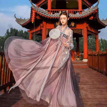 Load image into Gallery viewer, 2021 Traditional Women Flower Hanfu Dress Ancient Chinese Costume Beautiful Dance Hanfu Originale Princess Tang Dynasty Robe
