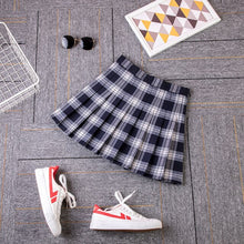 Load image into Gallery viewer, 2021 Women A- line Skirt Red Plaid Skirt korean harajuku plaid skirt Spring and Autumn New Pleated Skirt High Waist Skirt