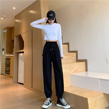 Load image into Gallery viewer, 2021 Women&#39;s Pants Cost-Effective Sports Casual Pants High Waist Slimming Hundred Plain Trousers Female Street Wear Clothing