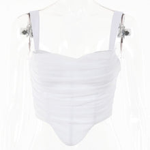 Load image into Gallery viewer, 2021 Women&#39;s Summer New Style Net Red Sleeveless Solid Color Tank Strap Slim Sexy Top With Fishbone For Ladies Fashion