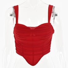 Load image into Gallery viewer, 2021 Women&#39;s Summer New Style Net Red Sleeveless Solid Color Tank Strap Slim Sexy Top With Fishbone For Ladies Fashion