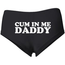 Load image into Gallery viewer, Funny Sexy Lingerie Underwear Panties Thong Knickers cum in me daddy Letter Printing Sexy Women Panties