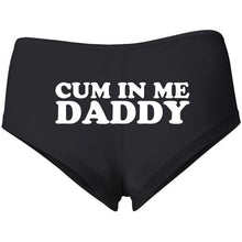 Load image into Gallery viewer, Funny Sexy Lingerie Underwear Panties Thong Knickers cum in me daddy Letter Printing Sexy Women Panties