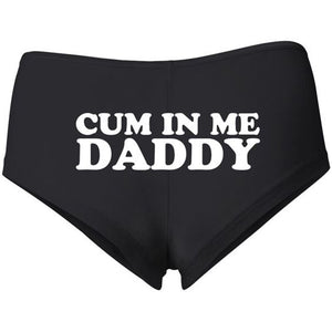 Funny Sexy Lingerie Underwear Panties Thong Knickers cum in me daddy Letter Printing Sexy Women Panties